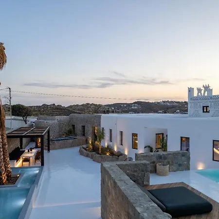 빌라 Black Villa- Cave Heated Pool Mykonos Town