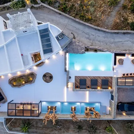 빌라 Black Villa- Cave Heated Pool Mykonos Town